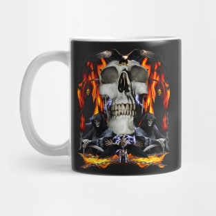 Hecka Sick 90's HELL Skeleton Tee - Very Cool And Sick Y2K Epic And Awesome Wow Mug